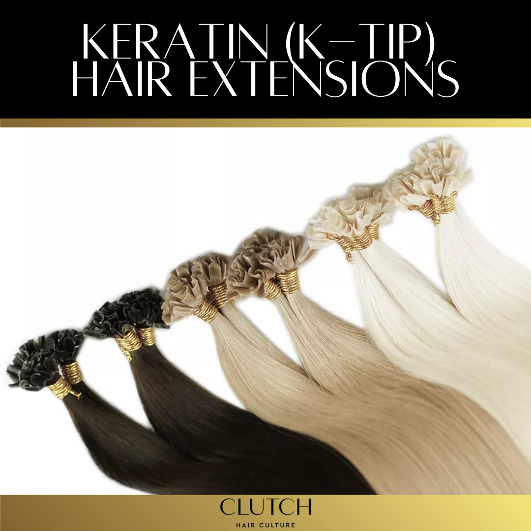 Clutch Keratin Tip (K-Tip) Hair Extensions 18"